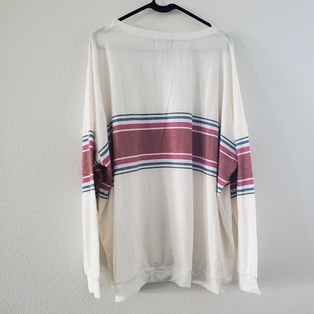 NWT PJ Salvage Striped Lightweight Sweater - Picture 4 of 4